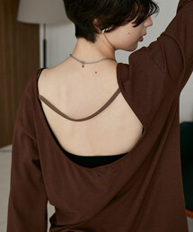 ONIT（オニット）の「plus by onit × FREAK'S STORE/オニット  【セットアイテム】別注 2WAYタンクトップ バックオープンTシャツセット（Tシャツ/カットソー）」
