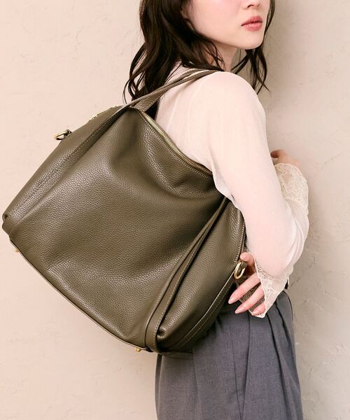le.coeur blanc(ルクールブラン)の「MILLELA FIRENZE 2WAYボストンバック(ボストンバッグ・レディース・モカ・FREE)」の8枚目の写真