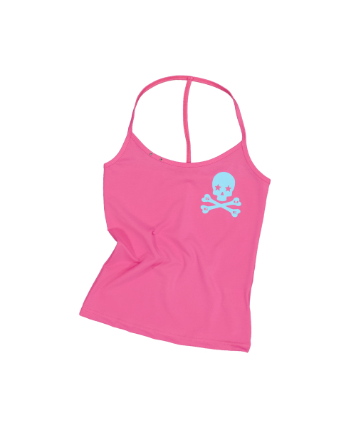 SETUP-EXE（セットアップイーエックスイー）の「SKULL LOGO LINE HALTERNECK / HOT PINK（Tシャツ/カットソー・レディース・その他・OS）」の3枚目の写真