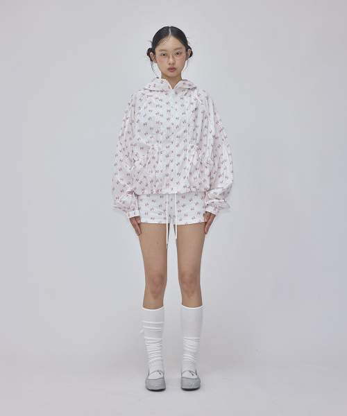 RONRON(ロンロン)の「DOUBLE RIBBON PATTERN WINDBREAKER WHITE(その他アウター・レディース・その他・FREE)」の3枚目の写真