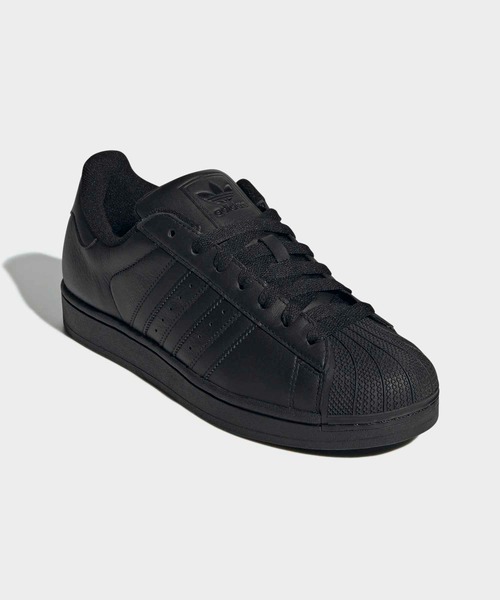 adidas（アディダス）の「スーパースターII / Superstar II / アディダスオリジナルス adidas Originals スニーカー（スニーカー・メンズ・ブラック×ブラック・27.5cm/25.5cm/26.0cm/26.5cm/27.0cm/25.0cm/30.0cm/29.0cm/29.5cm/22.0cm/22.5cm/23.0cm/23.5cm/24.5cm/24.0cm/28.0cm/28.5cm）」の4枚目の写真