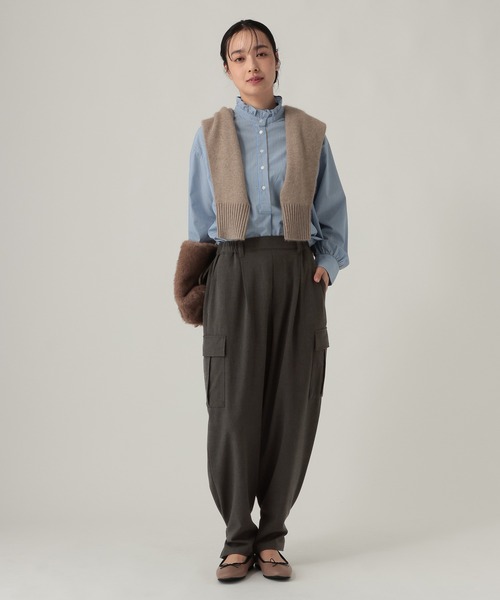 Elura(エルーラ)の「TRストレッチカーゴパンツ/1068020(カーゴパンツ・レディース・ベージュ/チャコールグレー/グレー・FREE(S)/LARGE/MEDIUM)」の6枚目の写真
