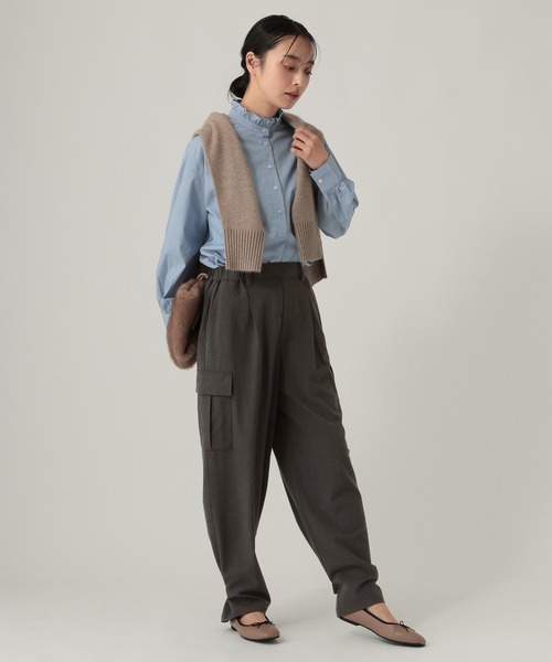 Elura(エルーラ)の「TRストレッチカーゴパンツ/1068020(カーゴパンツ・レディース・ベージュ/チャコールグレー/グレー・FREE(S)/LARGE/MEDIUM)」の7枚目の写真