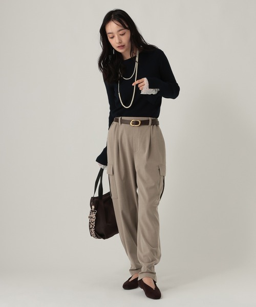 Elura(エルーラ)の「TRストレッチカーゴパンツ/1068020(カーゴパンツ・レディース・ベージュ/チャコールグレー/グレー・FREE(S)/LARGE/MEDIUM)」の11枚目の写真