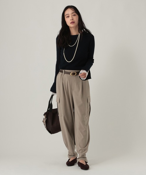 Elura(エルーラ)の「TRストレッチカーゴパンツ/1068020(カーゴパンツ・レディース・ベージュ/チャコールグレー/グレー・FREE(S)/LARGE/MEDIUM)」の12枚目の写真