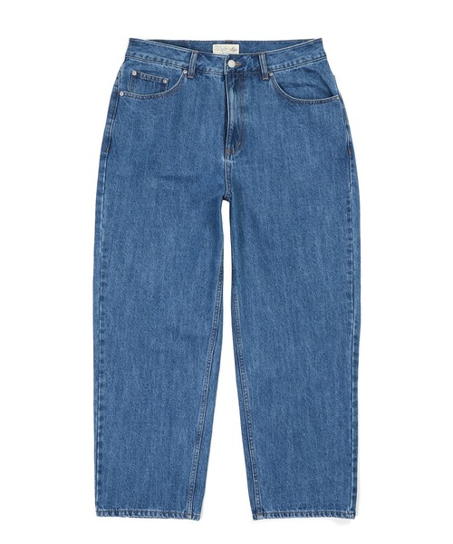 The DUFFER of ST.GEORGE(ザダファーオブセントジョージ)の「5POCKET DENIM PANTS:セットアップ対応 5ポケット ストレート デニムパンツ / バイオブリーチ / ユーズド加工(デニムパンツ・メンズ・インディゴブルー・SMALL/MEDIUM/LARGE/X-LARGE)」の6枚目の写真
