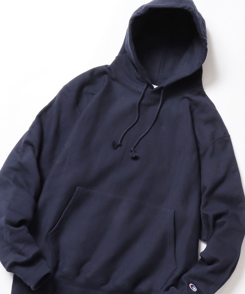 Champion（チャンピオン）の「champion/チャンピオン 12oz リバースウィーブ/REVERSE WEAVE（パーカー・メンズ・ライトグレー/グレー/ネイビー/ブラック・S/M）」の4枚目の写真