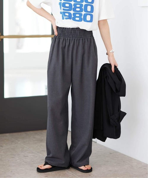 JOURNAL STANDARD(ジャーナルスタンダード)の「《追加》ライクストレッチワイドパンツ(その他パンツ・レディース・チャコールグレー/ブラック・44/38)」の2枚目の写真