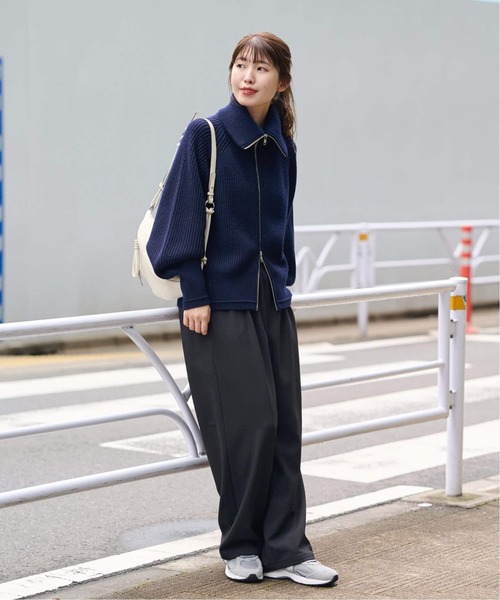 JOURNAL STANDARD(ジャーナルスタンダード)の「《追加》ライクストレッチワイドパンツ(その他パンツ・レディース・チャコールグレー/ブラック・44/38)」の5枚目の写真