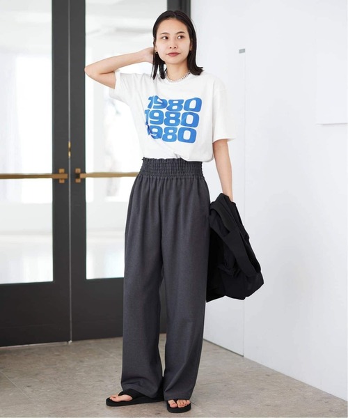 JOURNAL STANDARD(ジャーナルスタンダード)の「《追加》ライクストレッチワイドパンツ(その他パンツ・レディース・チャコールグレー/ブラック・44/38)」の8枚目の写真