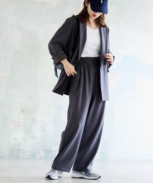 JOURNAL STANDARD(ジャーナルスタンダード)の「《追加》ライクストレッチワイドパンツ(その他パンツ・レディース・チャコールグレー/ブラック・44/38)」の21枚目の写真
