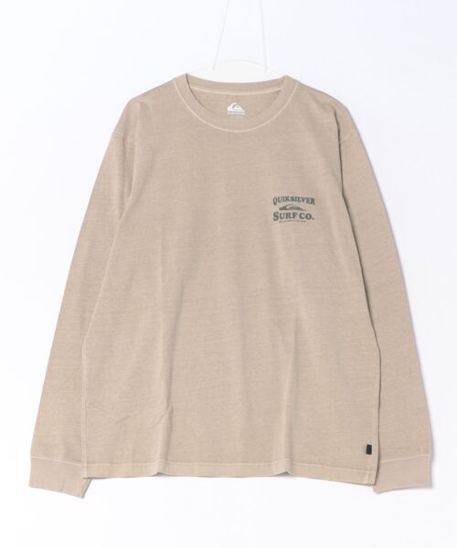 Quiksilver(クイックシルバー)の「QUIKSILVER メンズ SURF CO LT ロンT コットン100%【2026年秋冬モデル】(Tシャツ/カットソー・メンズ・ホワイト/ブラック/ベージュ・MEDIUM/LARGE/X-LARGE)」の1枚目の写真