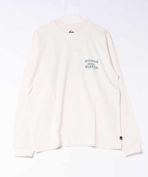 Quiksilver(クイックシルバー)の「QUIKSILVER メンズ SURF CO LT ロンT コットン100%【2026年秋冬モデル】(Tシャツ/カットソー・メンズ・ホワイト/ブラック/ベージュ・MEDIUM/LARGE/X-LARGE)」の2枚目の写真