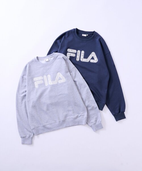 FILA(フィラ)の「【 FILA 別注 】レースドッキング裏毛クルースウェット(スウェット・レディース・ネイビー/グレー・LARGE/MEDIUM)」の22枚目の写真