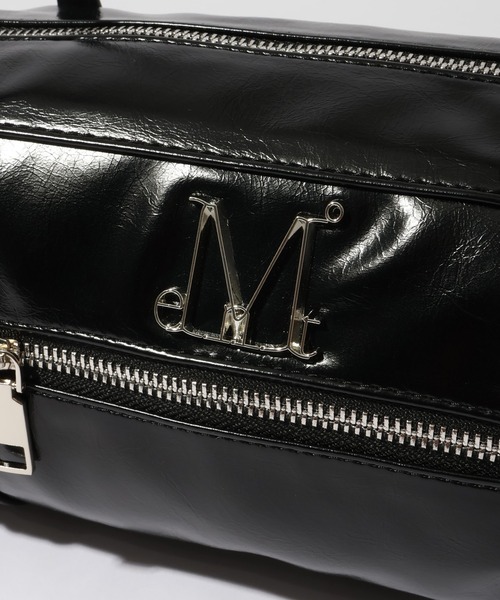 MUCENT（ムセント）の「【MUCENT/ムセント】NOX METAL LOGO EYELET STRAP SHOULDER BAG UNISEX/ノックス メタル ロゴ アイレット ストラップ ショルダーバッグ ユニセックス（ショルダーバッグ・レディース・ブラック・FREE）」の9枚目の写真