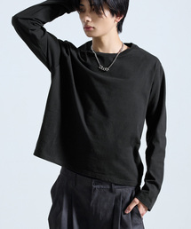 【SERACE】BASIC COMPACT U-NECK LONG SLEEVE T-SHIRT / ベーシックコンパクトUネックロンT