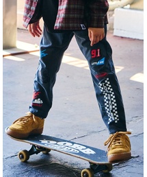 XLARGE KIDS | モータースポーツロゴ カットデニムパンツ(デニムパンツ)