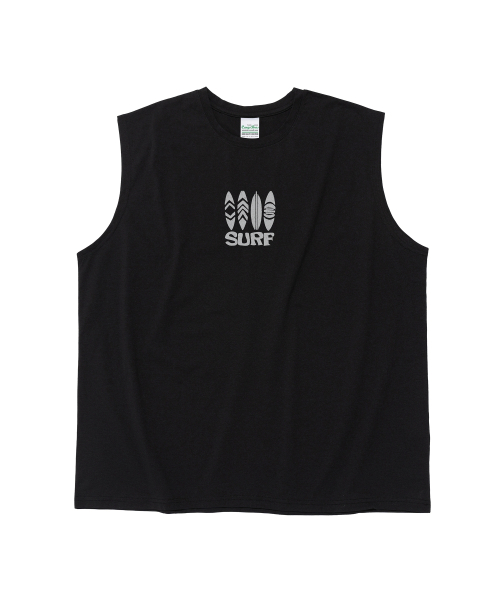 CARGOBROS(カーゴブロス)の「トラベルラインサーフドライフィットスリーブレス(ブラック)(Tシャツ/カットソー・メンズ・その他・X-LARGE/2XL)」の2枚目の写真