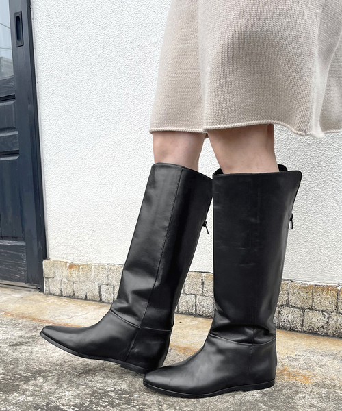 Spick & Span(スピックアンドスパン)の「《追加》CORSO ROMA 9 / コルソローマノーヴェ インヒールロングブーツ(ブーツ・レディース・ブラック・36/37/38)」の1枚目の写真