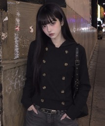 Openyard（オープンヤード）の「『Openyard/オープンヤード』PLEATED WRAP HOODED JACKET/プリーツトラップフーディージャケット（その他アウター）」