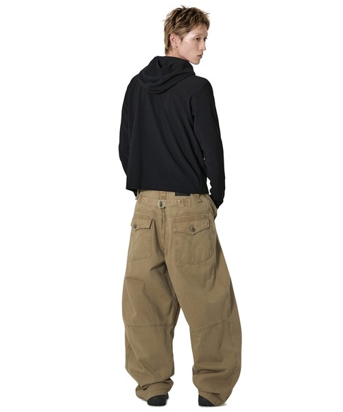 Openyard（オープンヤード）の「『Openyard/オープンヤード』PLEATED WRAP HOODED JACKET/プリーツトラップフーディージャケット（その他アウター・レディース・ブラック・S/M）」の6枚目の写真