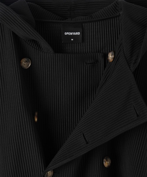 Openyard（オープンヤード）の「『Openyard/オープンヤード』PLEATED WRAP HOODED JACKET/プリーツトラップフーディージャケット（その他アウター・レディース・ブラック・S/M）」の14枚目の写真