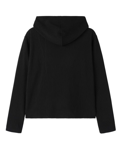 Openyard（オープンヤード）の「『Openyard/オープンヤード』PLEATED WRAP HOODED JACKET/プリーツトラップフーディージャケット（その他アウター・レディース・ブラック・S/M）」の13枚目の写真