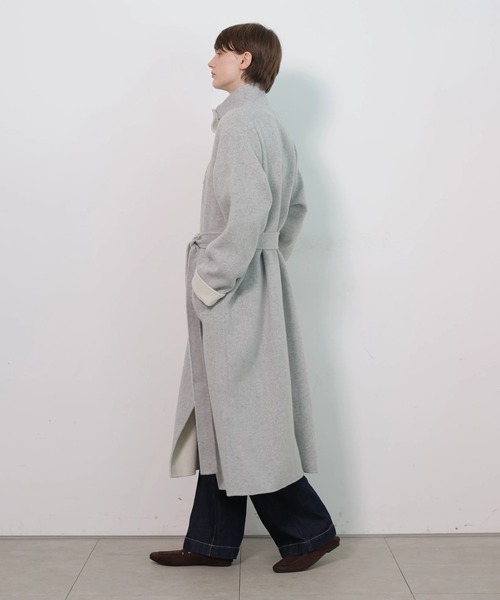 CADUNE(カデュネ)の「スタンドバイカラーコート(ダウンジャケット/コート・レディース・グレー・38/36)」の9枚目の写真