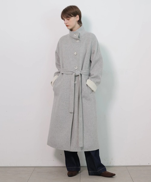 CADUNE(カデュネ)の「スタンドバイカラーコート(ダウンジャケット/コート・レディース・グレー・38/36)」の11枚目の写真