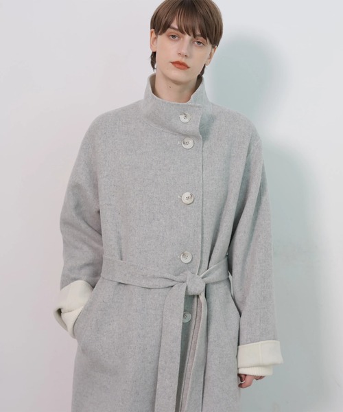 CADUNE(カデュネ)の「スタンドバイカラーコート(ダウンジャケット/コート・レディース・グレー・38/36)」の17枚目の写真