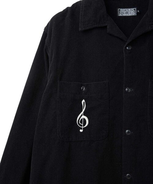 HYSTERIC GLAMOUR（ヒステリックグラマー）の「BREAK IT UP刺繍 オープンカラーシャツ（シャツ/ブラウス・メンズ・グリーン/ブラック/ホワイト・MEDIUM/LARGE/SMALL/X-LARGE）」の13枚目の写真