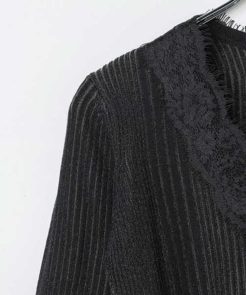 PAGEBOY(ページボーイ)の「ハイショクリブレースドッキングカーディガン(カーディガン/ボレロ・レディース・ブラック/ターコイズブルー・FREE)」の9枚目の写真