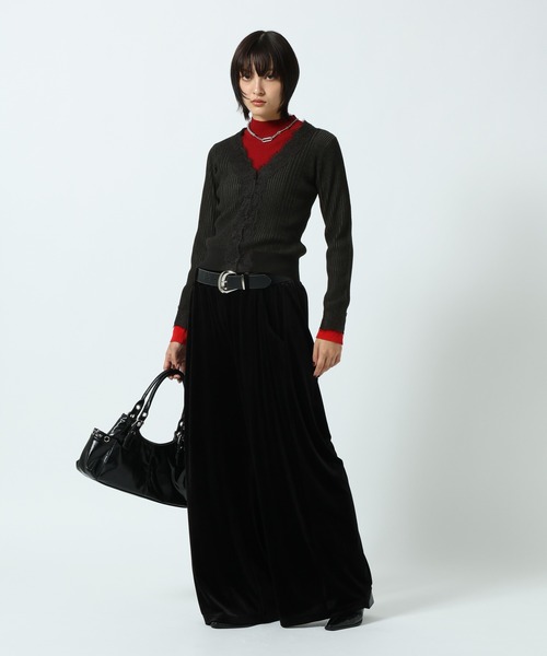 PAGEBOY(ページボーイ)の「ハイショクリブレースドッキングカーディガン(カーディガン/ボレロ・レディース・ブラック/ターコイズブルー・FREE)」の20枚目の写真