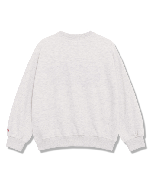 PIANER KIDS（ピアネールキッズ）の「ブークル刺繍オーバーサイズスウェット（オートミール）（スウェット・レディース・オートミール・S(120-130cm)/M(130-140cm)/L(140-150cm)/XL(150-160㎝)）」の12枚目の写真