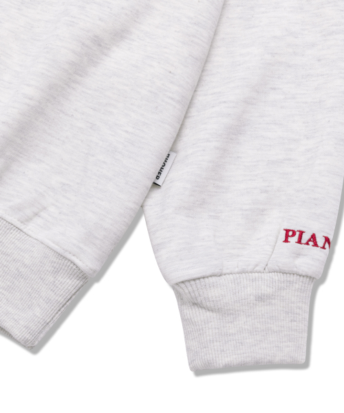 PIANER KIDS（ピアネールキッズ）の「ブークル刺繍オーバーサイズスウェット（オートミール）（スウェット・レディース・オートミール・S(120-130cm)/M(130-140cm)/L(140-150cm)/XL(150-160㎝)）」の3枚目の写真