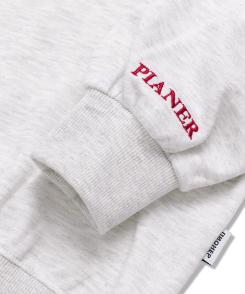 PIANER KIDS（ピアネールキッズ）の「ブークル刺繍オーバーサイズスウェット（オートミール）（スウェット・レディース・オートミール・S(120-130cm)/M(130-140cm)/L(140-150cm)/XL(150-160㎝)）」の4枚目の写真