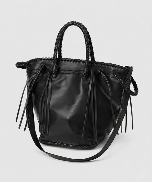 beautiful people(ビューティフルピープル)の「over engineering multiple tote bag(ショルダーバッグ・レディース・ブラック・FREE)」の1枚目の写真