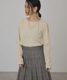 シアーベロアロングプルオーバー