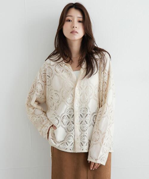 URBAN RESEARCH Sonny Label(アーバンリサーチサニーレーベル)の「レースシャツ(シャツ/ブラウス・レディース・ブラック・FREE)」の20枚目の写真