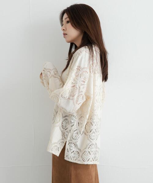 URBAN RESEARCH Sonny Label(アーバンリサーチサニーレーベル)の「レースシャツ(シャツ/ブラウス・レディース・ブラック・FREE)」の21枚目の写真