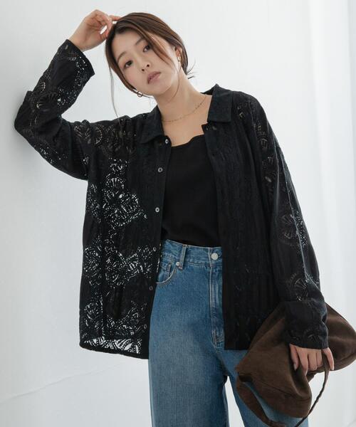 URBAN RESEARCH Sonny Label(アーバンリサーチサニーレーベル)の「レースシャツ(シャツ/ブラウス・レディース・ブラック・FREE)」の11枚目の写真