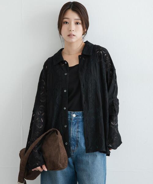 URBAN RESEARCH Sonny Label(アーバンリサーチサニーレーベル)の「レースシャツ(シャツ/ブラウス・レディース・ブラック・FREE)」の12枚目の写真