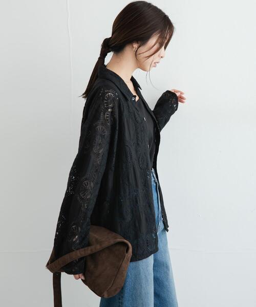 URBAN RESEARCH Sonny Label(アーバンリサーチサニーレーベル)の「レースシャツ(シャツ/ブラウス・レディース・ブラック・FREE)」の14枚目の写真