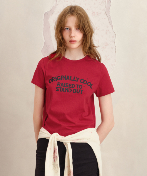 SUNBURNPROJECT(サンバーンプロジェクト)の「ORIGINALLY COOL Tシャツ(レッド)(Tシャツ/カットソー・レディース・その他・SMALL/MEDIUM)」の1枚目の写真