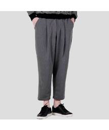 メンズ ワンタック バギーフィット ウエストゴムパンツ CXS25FWPTA03 GRY