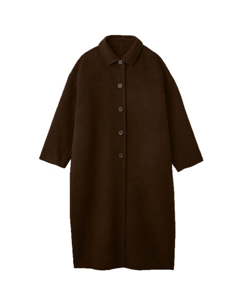 for/c p.m（フォーシーピーエム）の「[for/c p.m]リバーステンカラーコクーンロングコート（ステンカラーコート・レディース・ブラウン/ブラック/ネイビー/キャメル・ロング丈/レギュラー丈）」の18枚目の写真