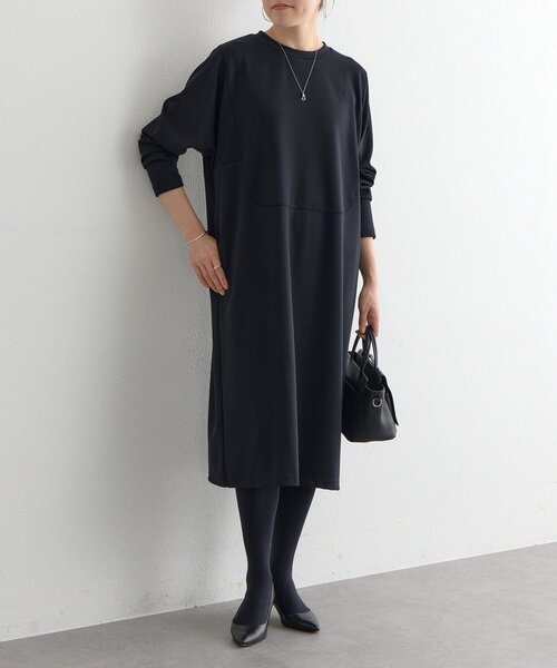 BEARDSLEY(ビアズリー)の「ラウンド切り替えワンピ(ワンピース・レディース・ネイビー/ブラック・FREE)」の3枚目の写真