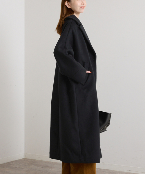 U by SPICK&SPAN(ユーバイスピックアンドスパン)の「TICCA / ティッカ ロングテントコート(ステンカラーコート・レディース・ブラック/ベージュ・FREE)」の10枚目の写真