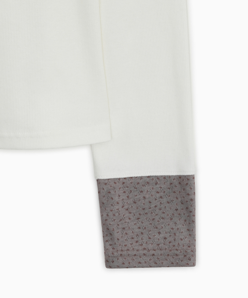 OHESHIO(オヘシオ)の「COLOR BLOCK BUTTON LONG SLEEVE, IVORY(Tシャツ/カットソー・レディース・その他・FREE)」の12枚目の写真