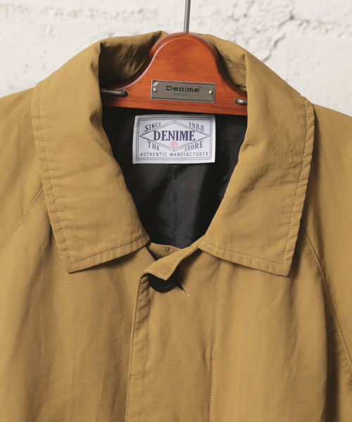 Denime(ドゥニーム)の「64クロスステンカラーコート(ステンカラーコート・メンズ・ベージュ/ネイビー/カーキ・MEDIUM/LARGE/X-LARGE)」の8枚目の写真